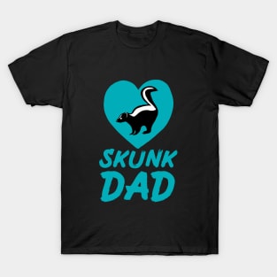 Skunk Dad for Skunk Lovers, Blue T-Shirt